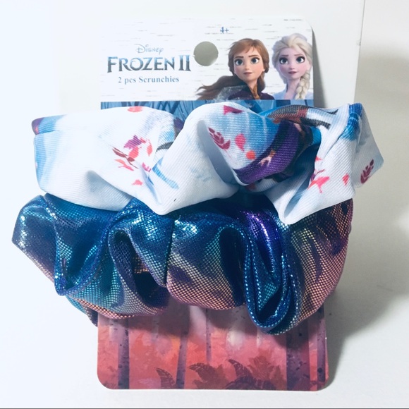 Scunci Pack Of 2 Scrunchies - Frozen - Anna + Elsa - Picture 1 of 5